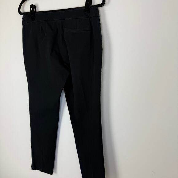 Eileen Fisher Womens Organic Cotton Two-Tone Twill Ankle Navy/Grey Pants Small - Picture 7 of 9